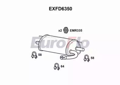 Амортизатор (EuroFlo: EXFD6350)