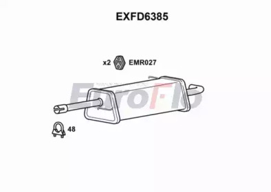 Амортизатор (EuroFlo: EXFD6385)