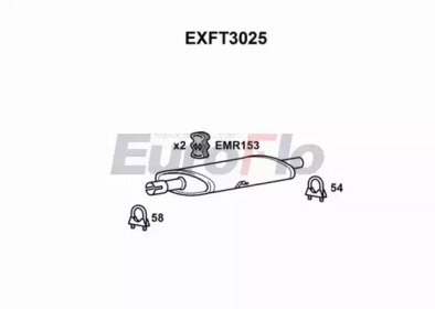 Амортизатор (EuroFlo: EXFT3025)