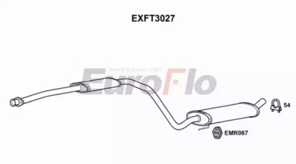 Амортизатор (EuroFlo: EXFT3027)