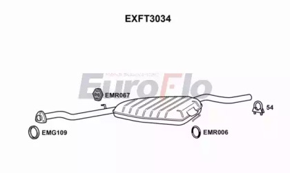 Амортизатор (EuroFlo: EXFT3034)