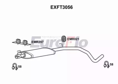 Амортизатор (EuroFlo: EXFT3056)