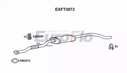 Амортизатор (EuroFlo: EXFT3073)