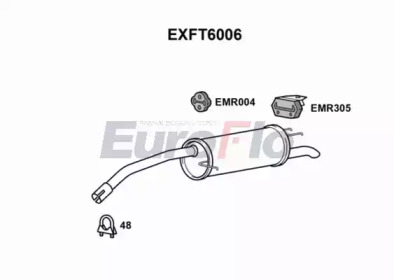 Амортизатор (EuroFlo: EXFT6006)