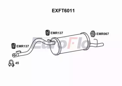 Амортизатор (EuroFlo: EXFT6011)