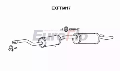 Амортизатор (EuroFlo: EXFT6017)