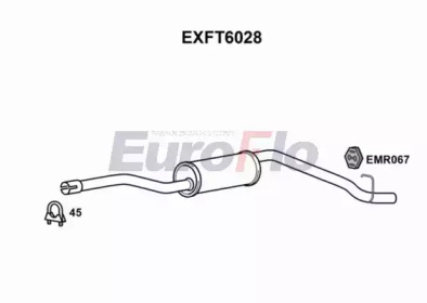 Амортизатор (EuroFlo: EXFT6028)