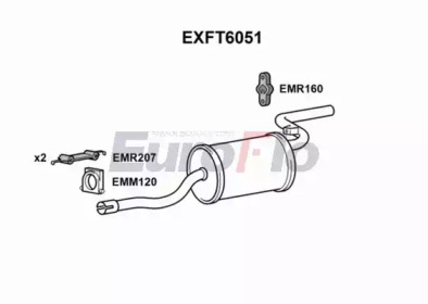 Амортизатор (EuroFlo: EXFT6051)