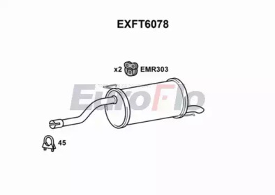 Амортизатор (EuroFlo: EXFT6078)