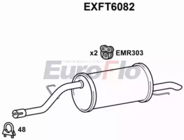 Амортизатор (EuroFlo: EXFT6082)