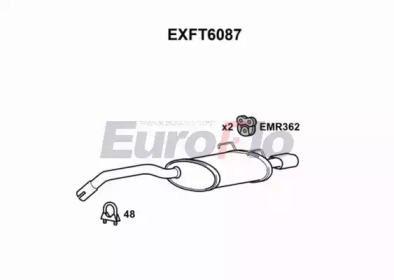 Амортизатор (EuroFlo: EXFT6087)