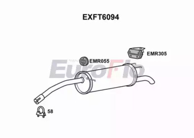 Амортизатор (EuroFlo: EXFT6094)