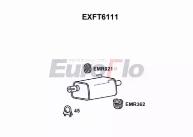 Амортизатор (EuroFlo: EXFT6111)