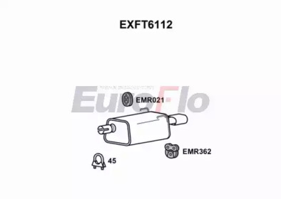 Амортизатор (EuroFlo: EXFT6112)