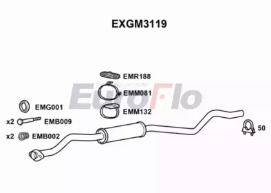 Амортизатор (EuroFlo: EXGM3119)