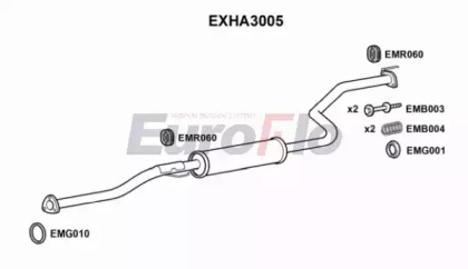 Амортизатор (EuroFlo: EXHA3005)