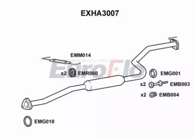 Амортизатор (EuroFlo: EXHA3007)