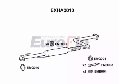 Амортизатор (EuroFlo: EXHA3010)