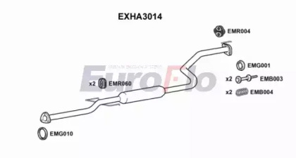 Амортизатор (EuroFlo: EXHA3014)