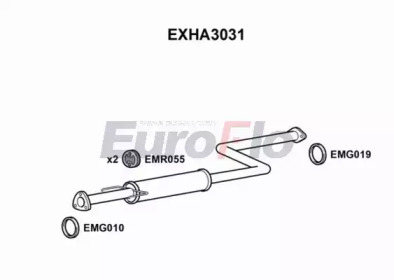 Амортизатор (EuroFlo: EXHA3031)