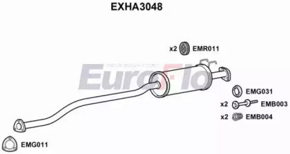 Амортизатор (EuroFlo: EXHA3048)