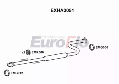 Амортизатор (EuroFlo: EXHA3051)