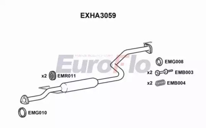 Амортизатор (EuroFlo: EXHA3059)