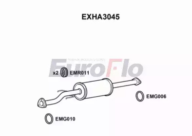 Амортизатор (EuroFlo: EXHA3061)