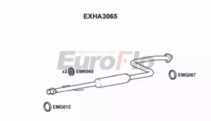 Амортизатор (EuroFlo: EXHA3065)