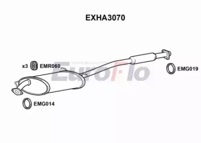 Амортизатор (EuroFlo: EXHA3070)