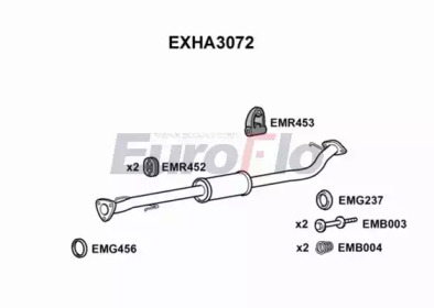 Амортизатор (EuroFlo: EXHA3072)