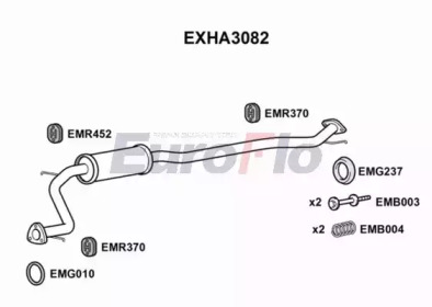 Амортизатор (EuroFlo: EXHA3082)