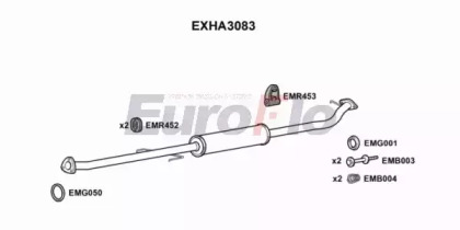 Амортизатор (EuroFlo: EXHA3083)