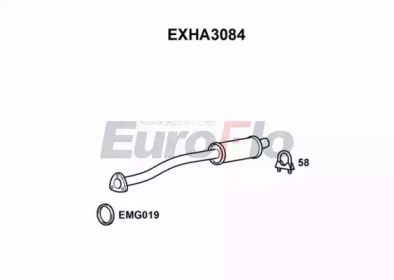 Амортизатор (EuroFlo: EXHA3084)