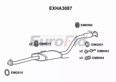 Амортизатор (EuroFlo: EXHA3087)