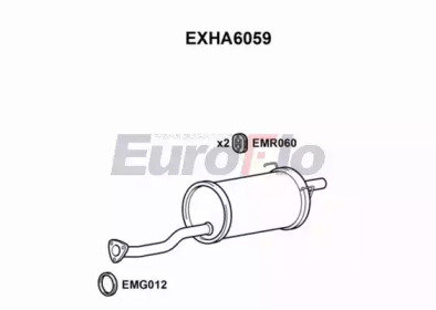 Амортизатор (EuroFlo: EXHA6059)