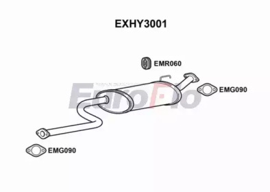 Амортизатор (EuroFlo: EXHY3001)