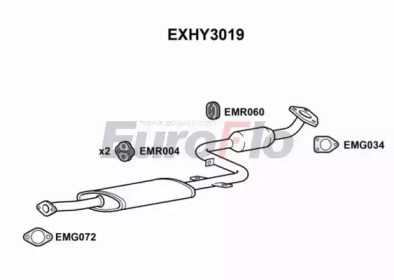 Амортизатор (EuroFlo: EXHY3019)