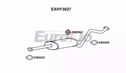 Амортизатор (EuroFlo: EXHY3027)