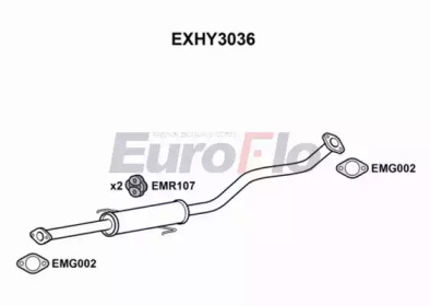 Амортизатор (EuroFlo: EXHY3036)