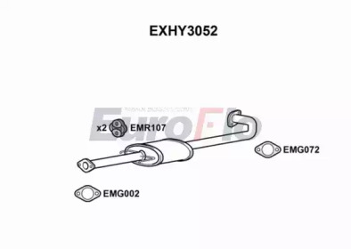 Амортизатор (EuroFlo: EXHY3052)