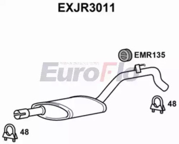 Амортизатор (EuroFlo: EXJR3011)