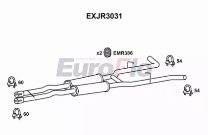 Амортизатор (EuroFlo: EXJR3031)