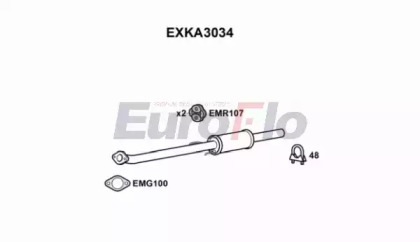 Амортизатор (EuroFlo: EXKA3034)