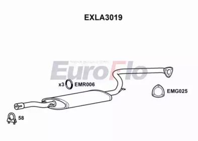 Амортизатор (EuroFlo: EXLA3019)