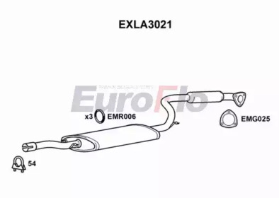 Амортизатор (EuroFlo: EXLA3021)