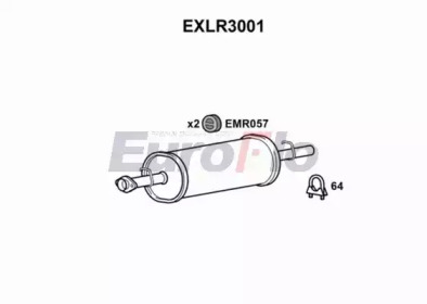 Амортизатор (EuroFlo: EXLR3001)