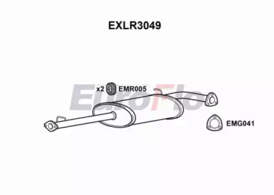 Амортизатор (EuroFlo: EXLR3049)