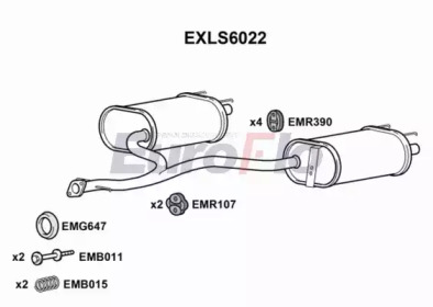 Амортизатор (EuroFlo: EXLS6022)