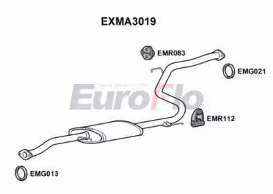 Амортизатор (EuroFlo: EXMA3019)